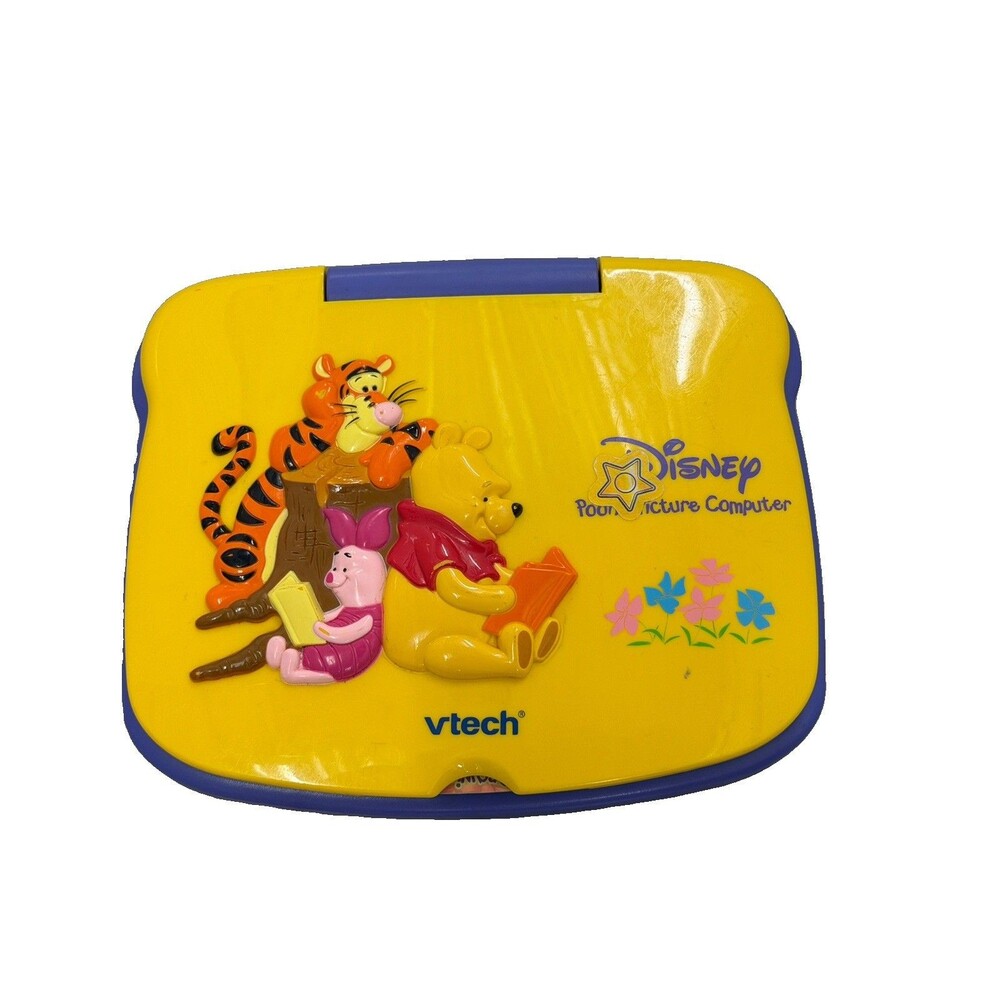 VTech Disney Winnie the Pooh's Picture Computer Learning Toy + 18 Slides Working